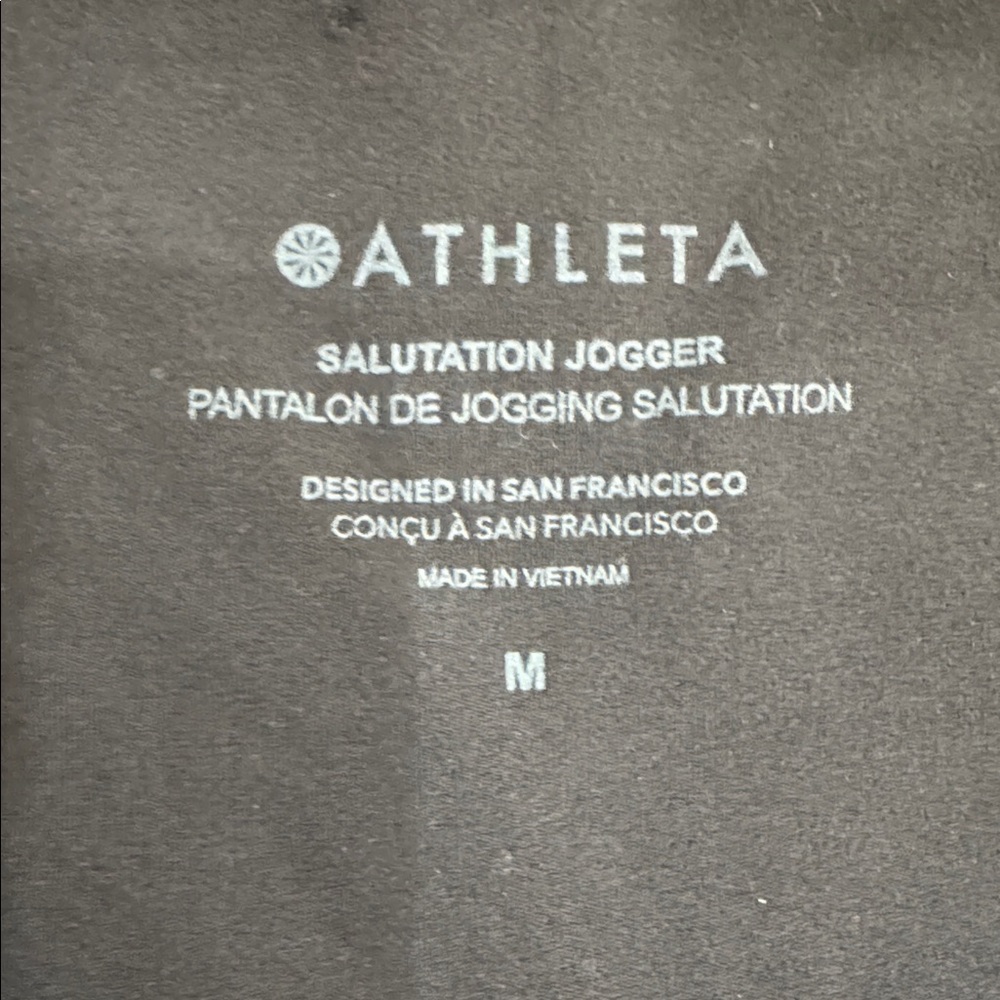 Athleta Salutation Jogger Black High Rise Pants Size M - Picture 3 of 7